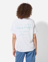 T-Shirt - Rückenprint - weiß