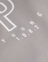 Felpa aperta - Oversized Fit - grigio