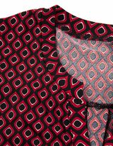 koszulka z długim rękawem - dekolt serafino - czarny