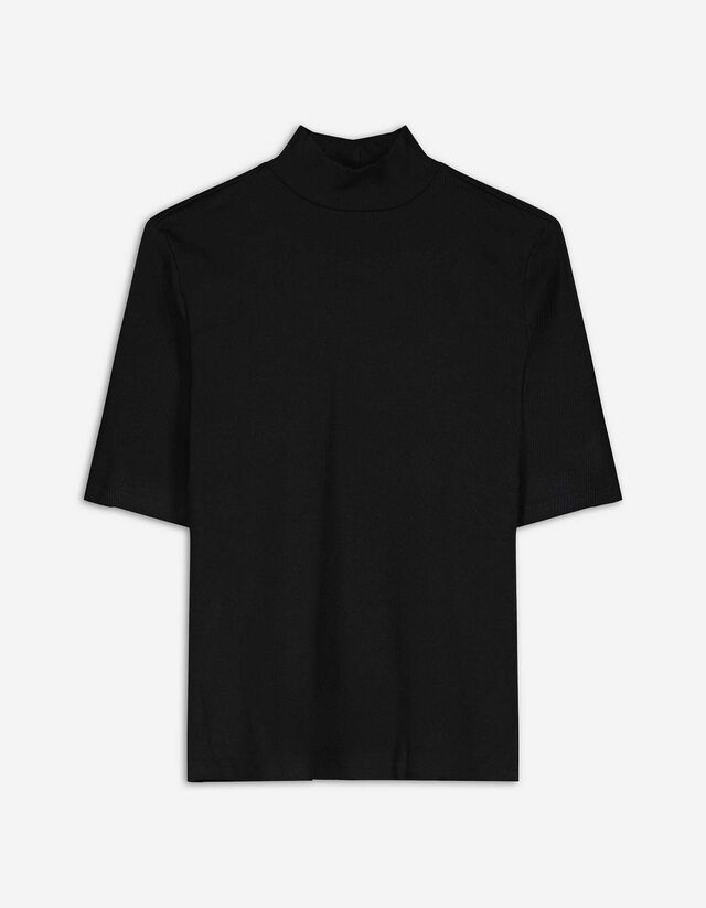 T-shirt - 3/4-mouwen - zwart