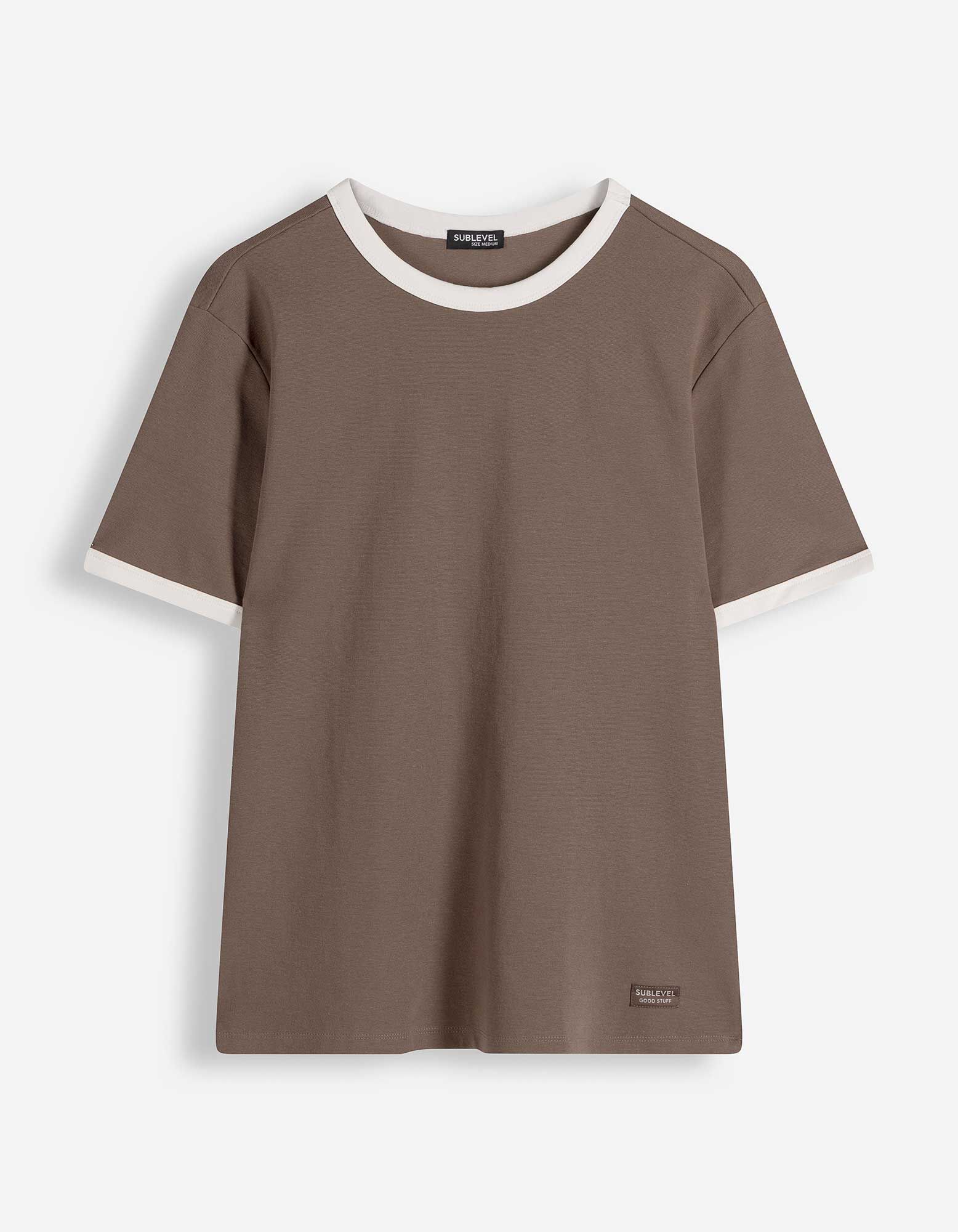T-Shirt - Regular Fit - Braun
