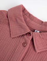 Overhemdblouse - Mousseline - roze