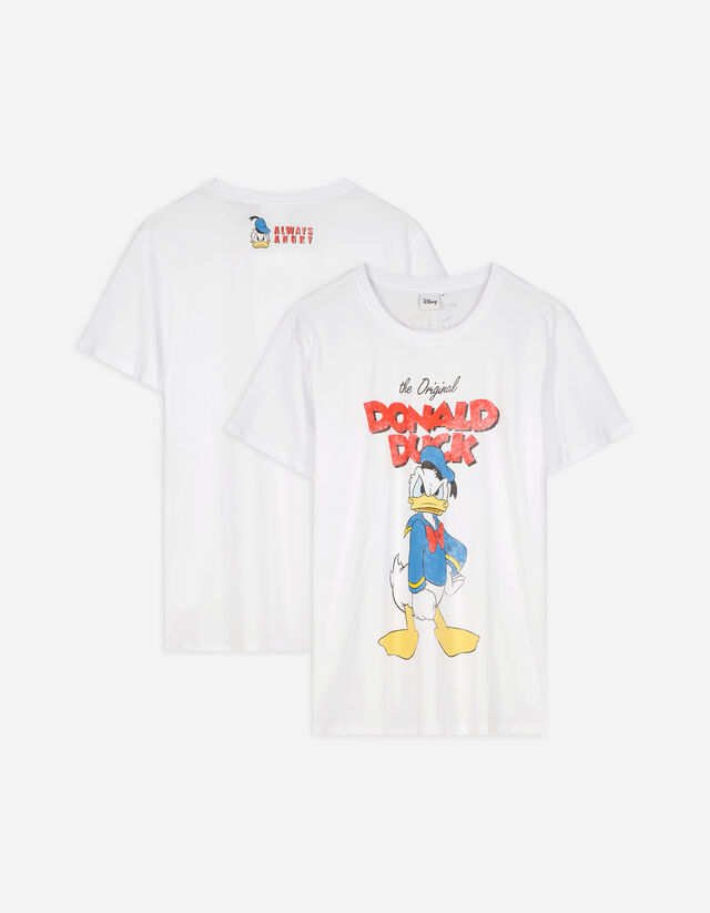 T-shirt - Kaczor Donald - bialy