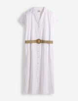 Kleid - einfarbig - wei&szlig;