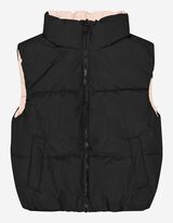 Vestă matlasată - Reversibil - Negru