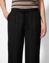 Broek - Wide leg - zwart