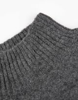 Pullover en tricot - Mockneck - Gris foncé