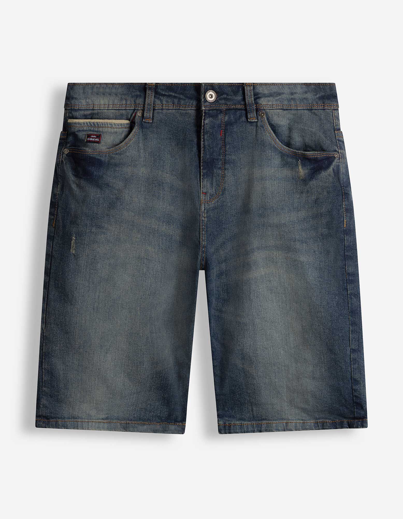 Dž&iacute;nov&eacute; &scaron;ortky - tmavě modr&yacute; denim - Tmavě modr&aacute;