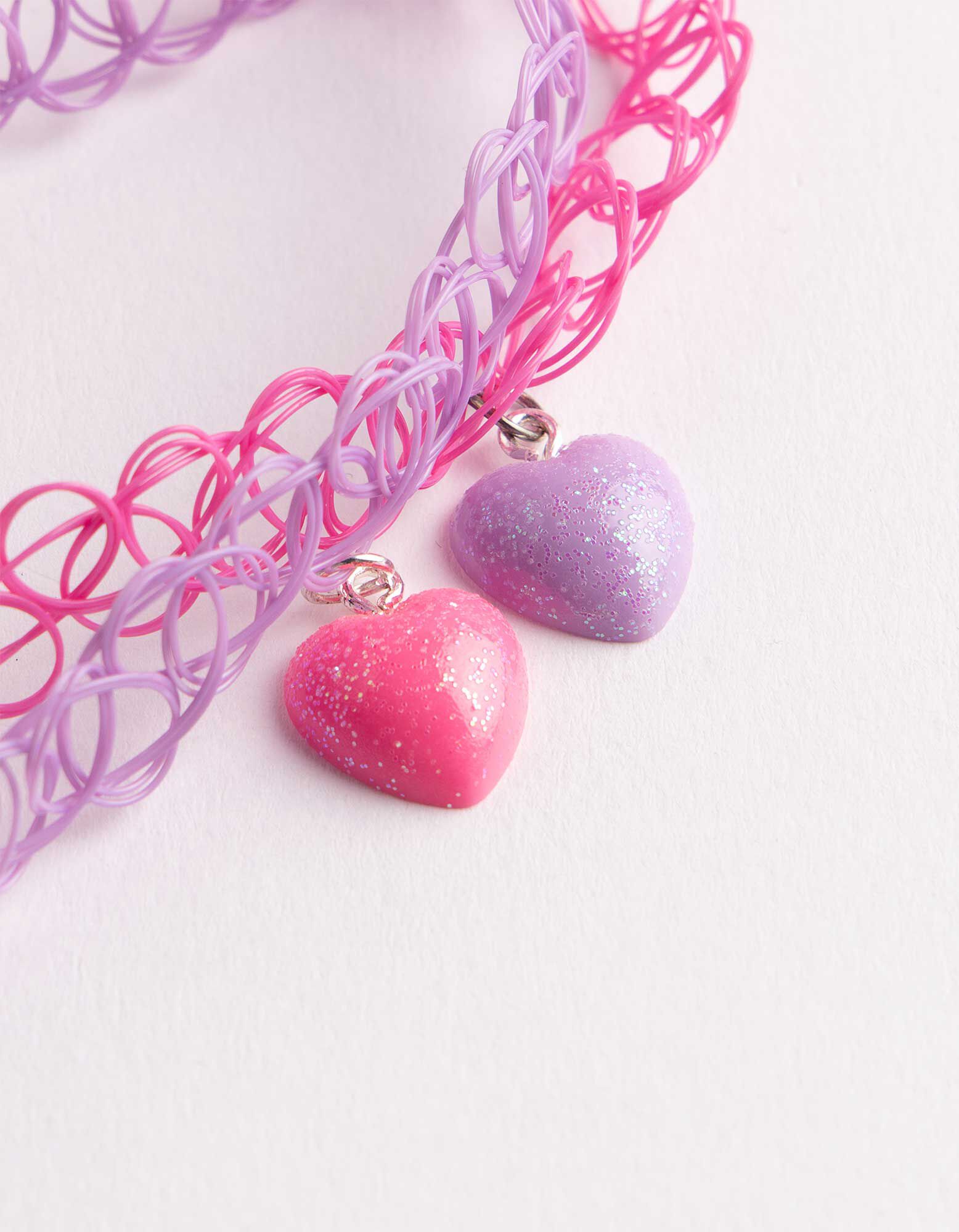 Freunschaftskette - Herzen - Pink
