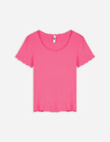 Tricou - Amestec de bumbac - Roz