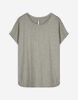 Shirt - Seitenschlitz - hellgrün