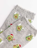 Socken - gemustert - Hellgrau