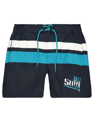 Herren Badeshorts mit Streifenprint