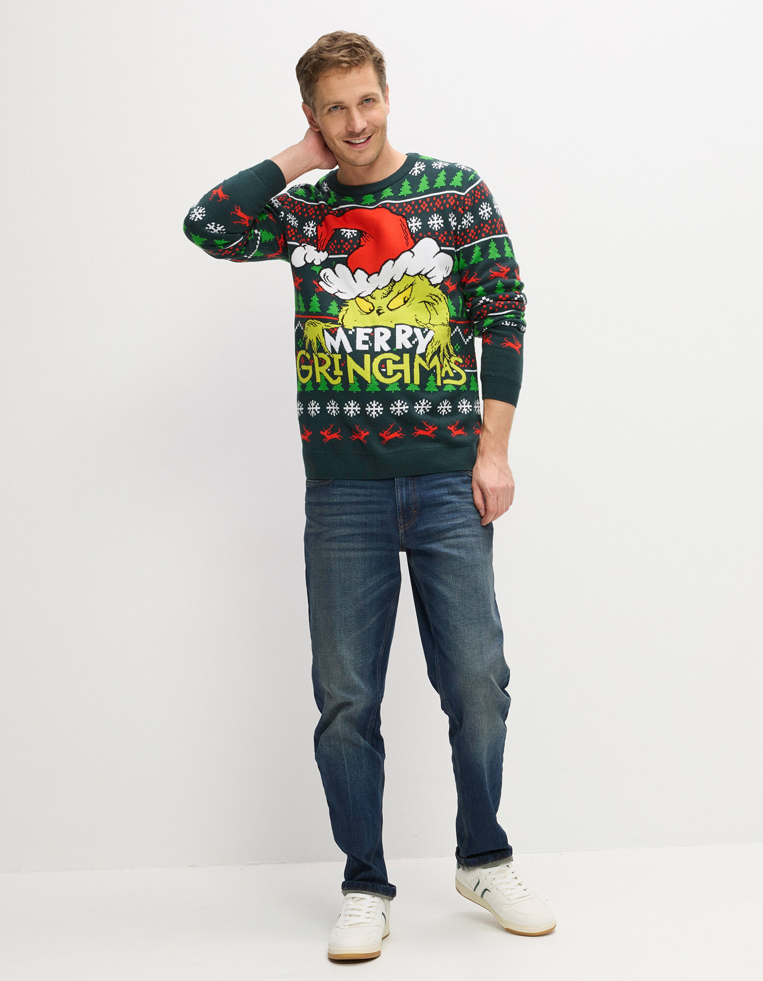 Dukserica - The Grinch - tamnozelena