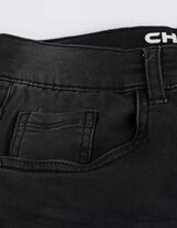 szorty dżinsowe - czarny dżins - czarny