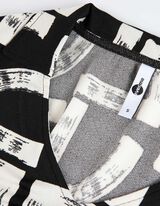 Overhemdblouse - V-hals - zwart