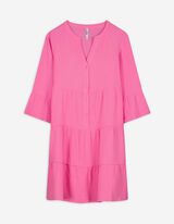 Kleid - einfarbig - pink
