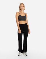 Leggings - Flared Fit - schwarz
