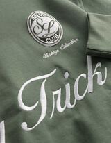 Sweatshirt - Polokragen - dunkelgr&uuml;n