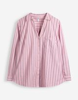 Hemdbluse - Baumwolle - Rosa