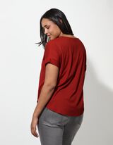 Felső - V-kiv&aacute;g&aacute;s - m&eacute;lyv&ouml;r&ouml;s