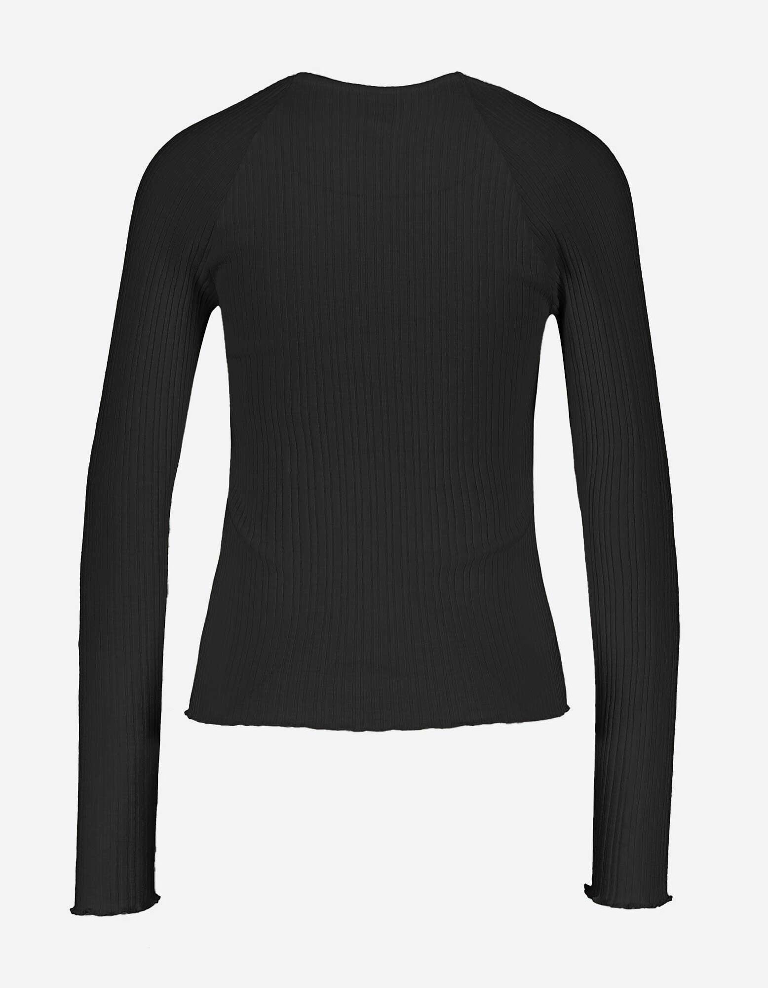 Longsleeve - Viscosemix - zwart