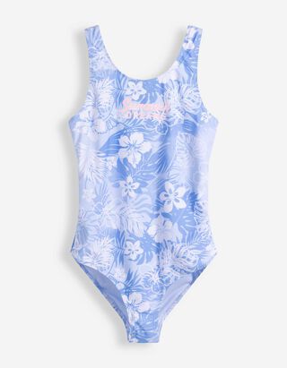 Badeanzug - Allover-Print - Mint