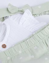 Set od majice i helanki - &Scaron;areni print - bela