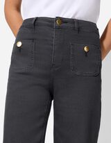 Jeans - Wide Fit - grigio