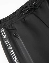 Bėgiojimo kelnės - Tamprus juosmuo - juodas