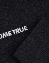 Sweatshirt - Stickerei - dunkelgrau