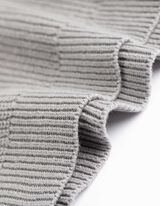 Strickpullover - Oversized Fit - grau