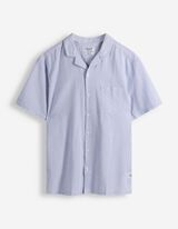 Hemd - Seersucker - hellblau