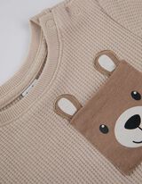 Majica dugih rukava - Džep na grudima - bez