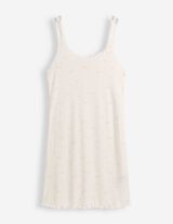 Nachthemd - Pointelle - wei&szlig;