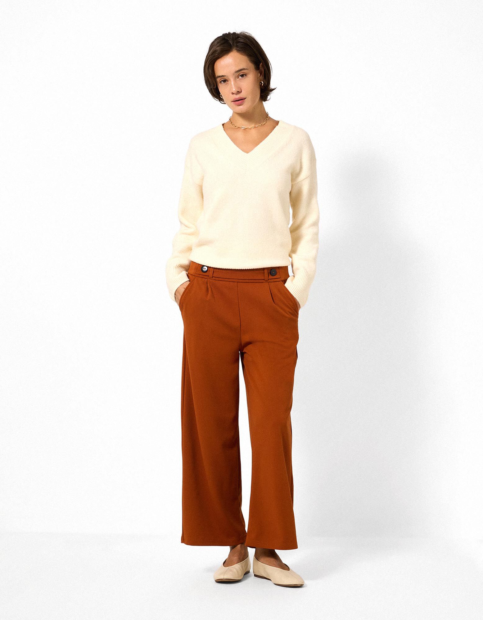 Culotte - Jogger Fit - bruin