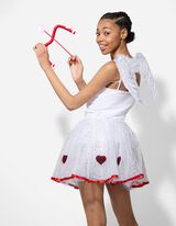 Kost&uuml;m - Rock&nbsp; - Herzen - wei&szlig;