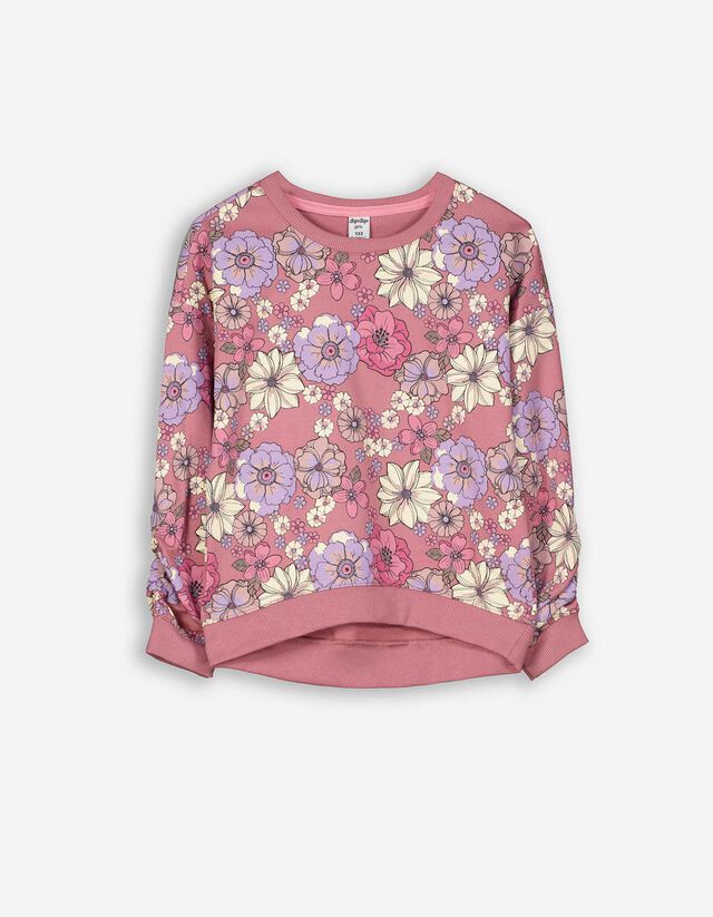 Melegítőfelső - Elszórt nyomott minta - pink