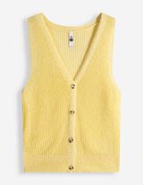 Stricktop - Knopfleiste - hellgelb