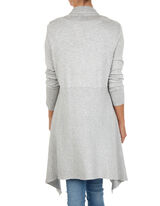 Damen Longcardigan mit Rippenstruktur