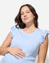 T-shirt - Zwangerschapskleding - lichtblauw