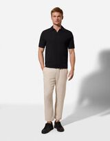 Poloshirt - Regular Fit - schwarz