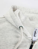 Felpa aperta - Vestibilità comoda - grigio chiaro