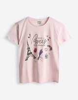 T-Shirt - Frontprint - rosa