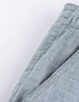 Pantalon chino - Revers cousus au bas des jambes - Vert