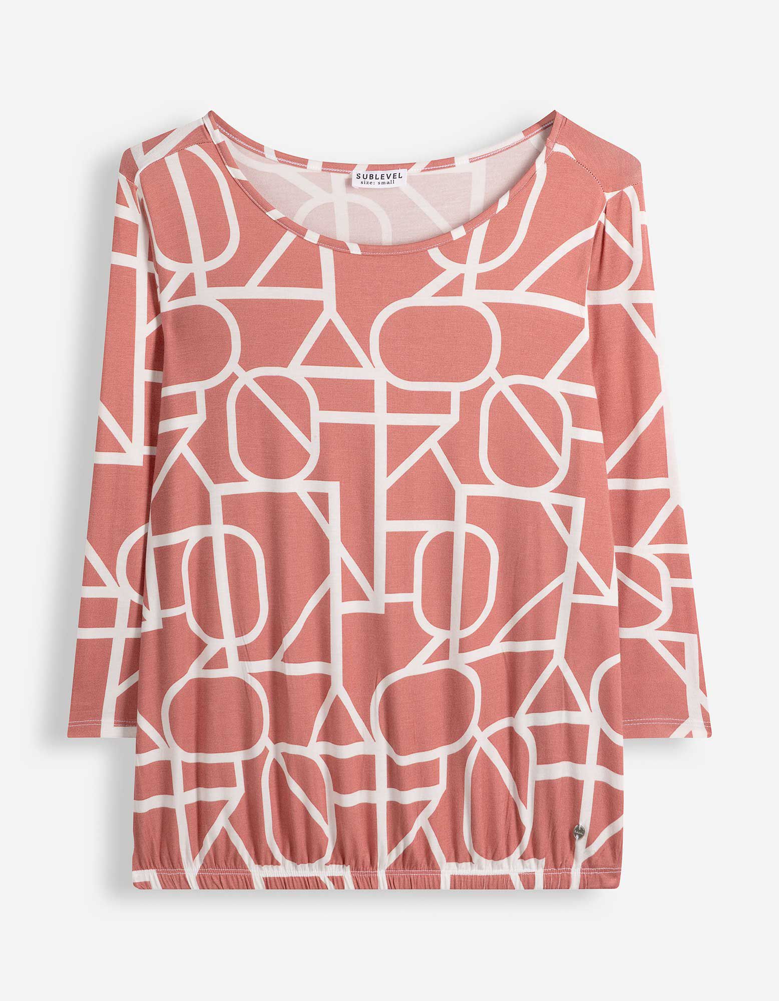 Longsleeve - Print all-over - wit