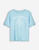 T-shirt - Statement - celeste