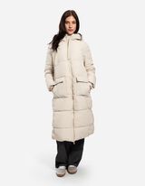 Dygsniuotas paltas - Atstumia vandenį - smelio spalvos