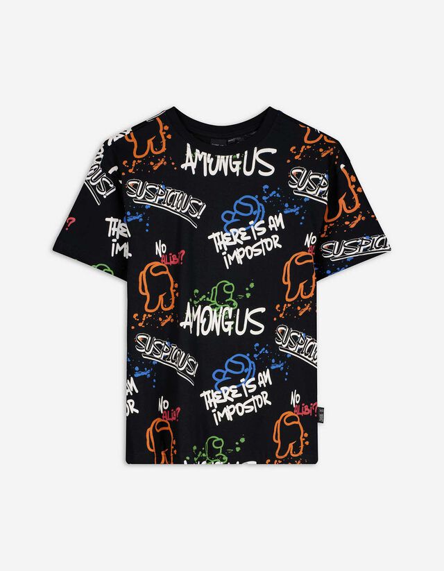 T-Shirt - Among US - schwarz