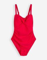 Badeanzug - einfarbig - pink